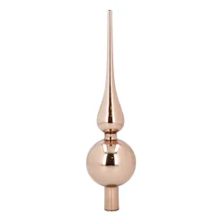 Taupe Tree Topper | Shiny | Glass | 27 Cm
