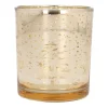 Tealight Holder Tree Design 10 Cm Gold
