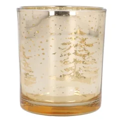 Tealight Holder Tree Design 10 Cm Gold