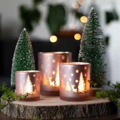 Tealight Lo 8cm Pink