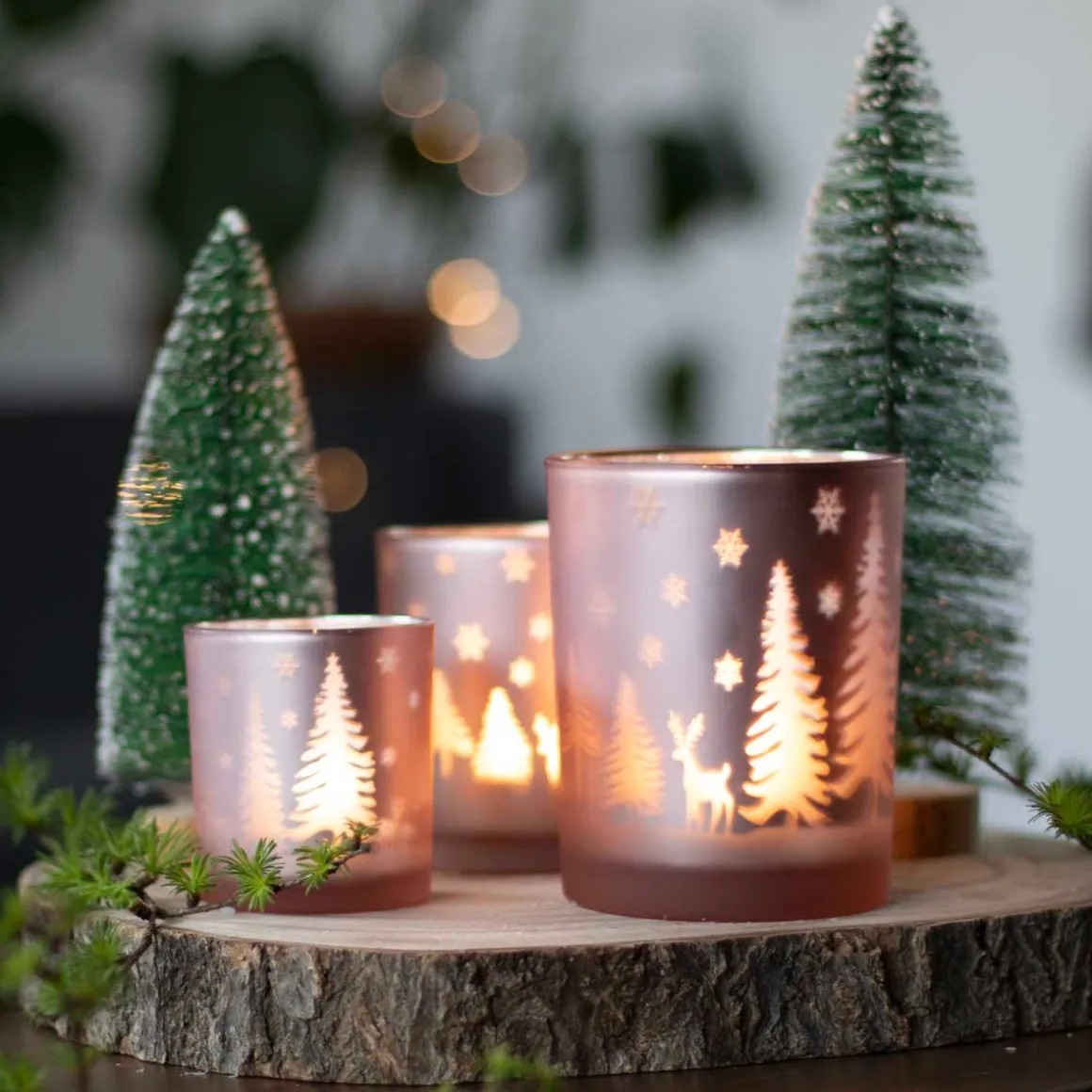 Tealight Lo 12.5cm Pink
