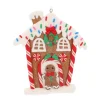 Traditional Colored Gingerbread House Ornament