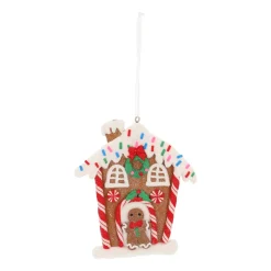Traditional Colored Gingerbread House Ornament