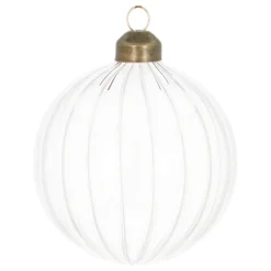 Transparent Christmas Bauble With Lines