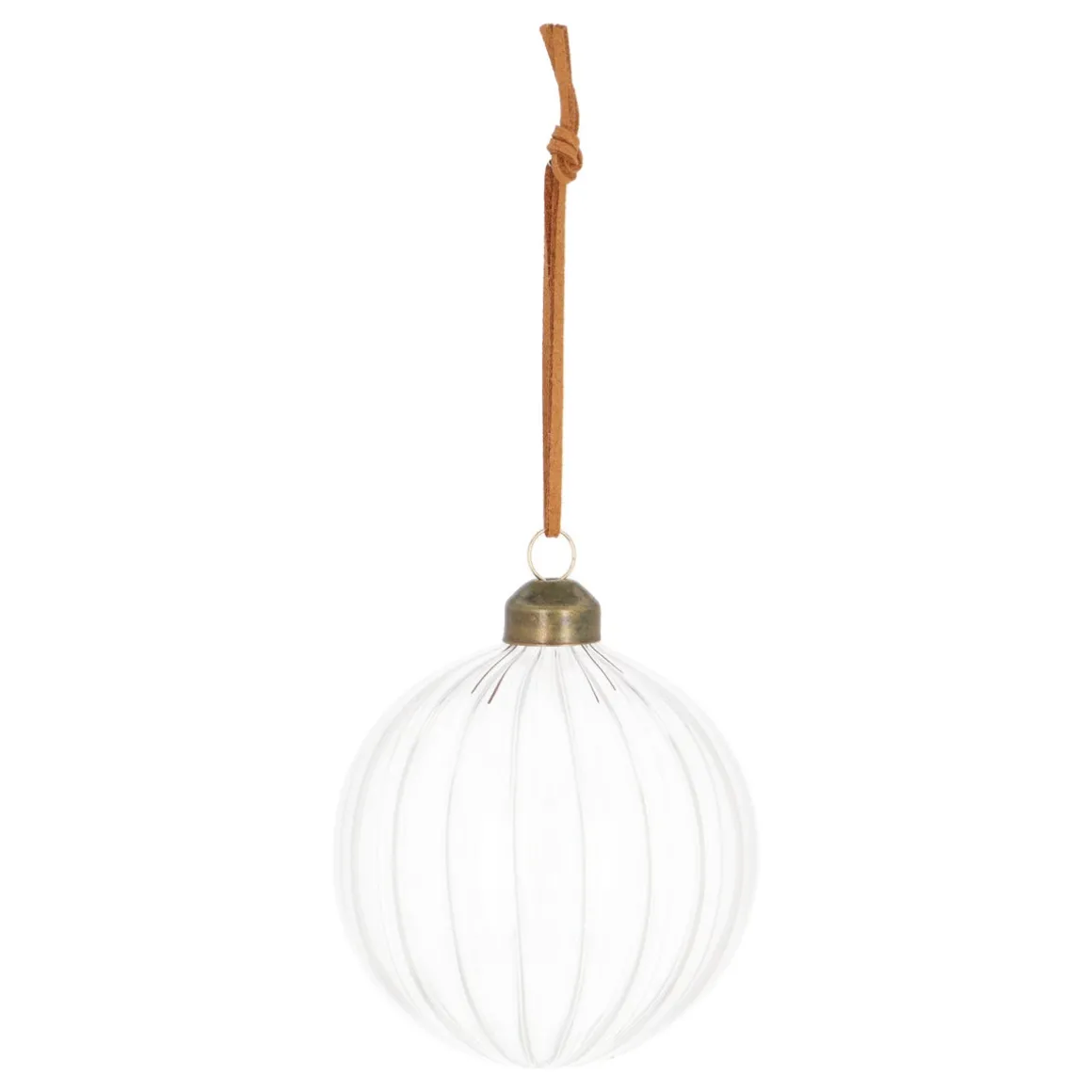 Transparent Christmas Bauble With Lines
