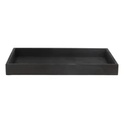 Tray | Black | Wood | 40x22cm
