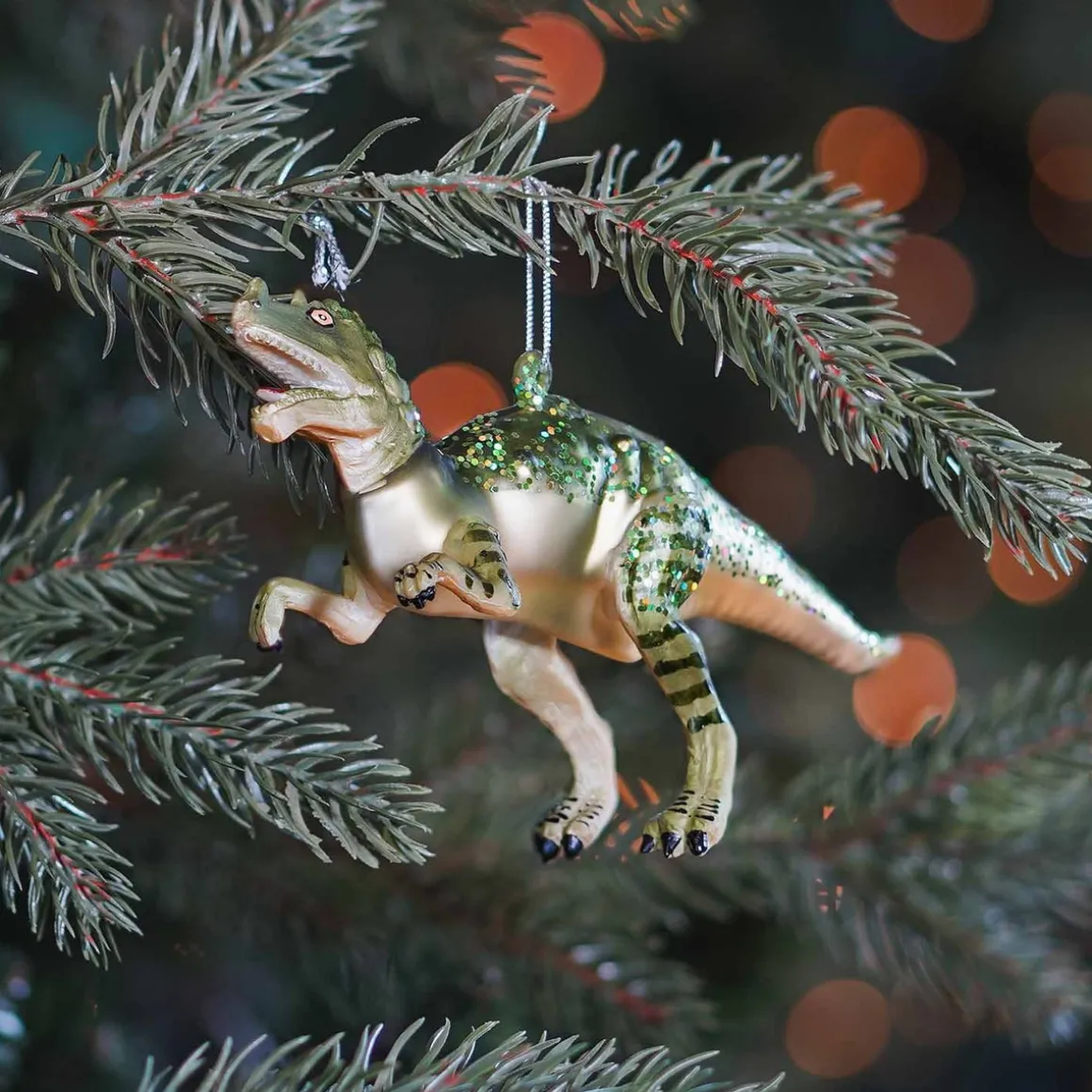 T-Rex Christmas Ornament | Glass | 17 Cm