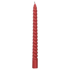 Twisted Red Dinner Candles (set Of 4)