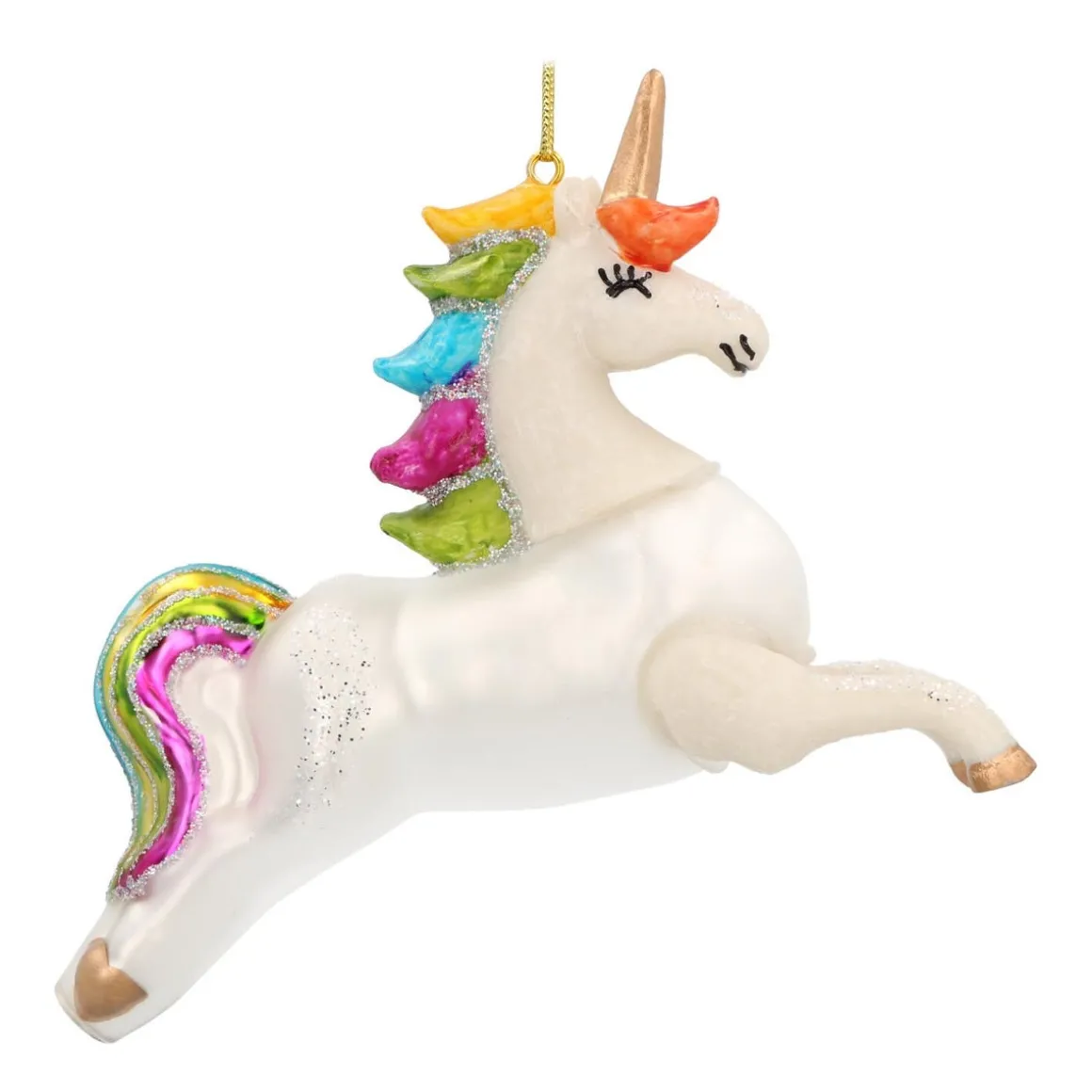 Unicorn Christmas Ornament | Glass | 9 Cm