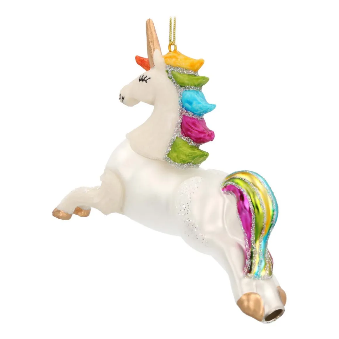 Unicorn Christmas Ornament | Glass | 9 Cm