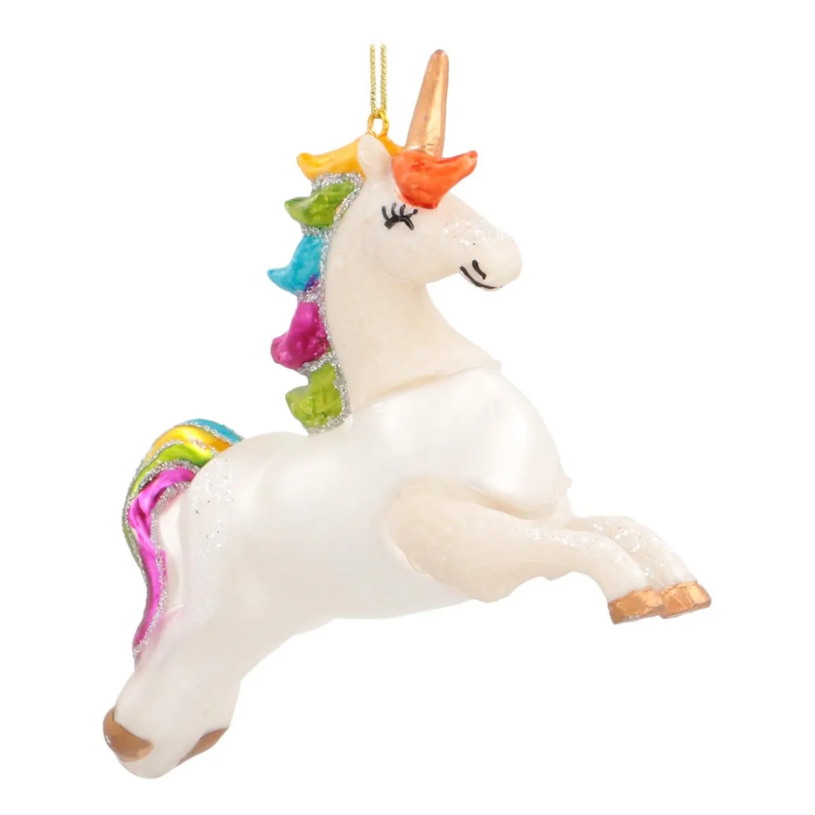 Unicorn Christmas Ornament | Glass | 9 Cm