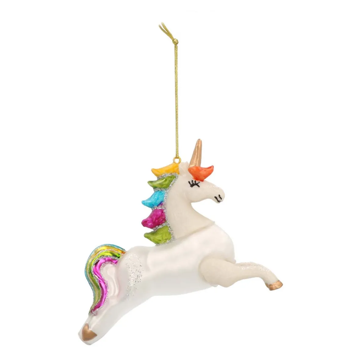 Unicorn Christmas Ornament | Glass | 9 Cm