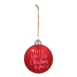 Unique Glass Christmas Bauble 