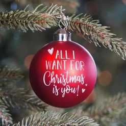 Unique Glass Christmas Bauble 