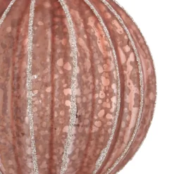 Warm Copper Crackle Christmas Bauble