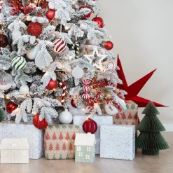 Warm Green Paper Glitter Christmas Tree