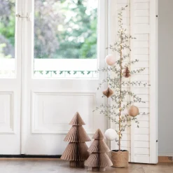 Warm White Teddy Christmas Bauble