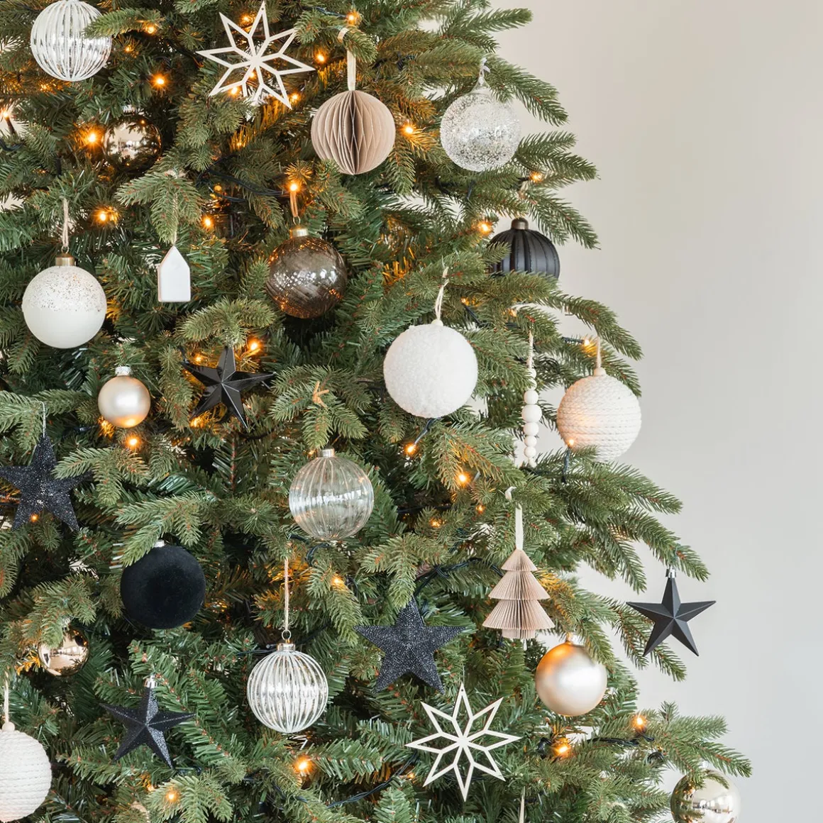 Warm White Teddy Christmas Bauble
