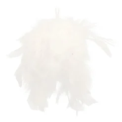 White Feather Bauble | 8 Cm