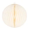 White Paper Christmas Bauble 8 Cm