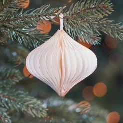 White Paper Christmas Ornament 8 Cm