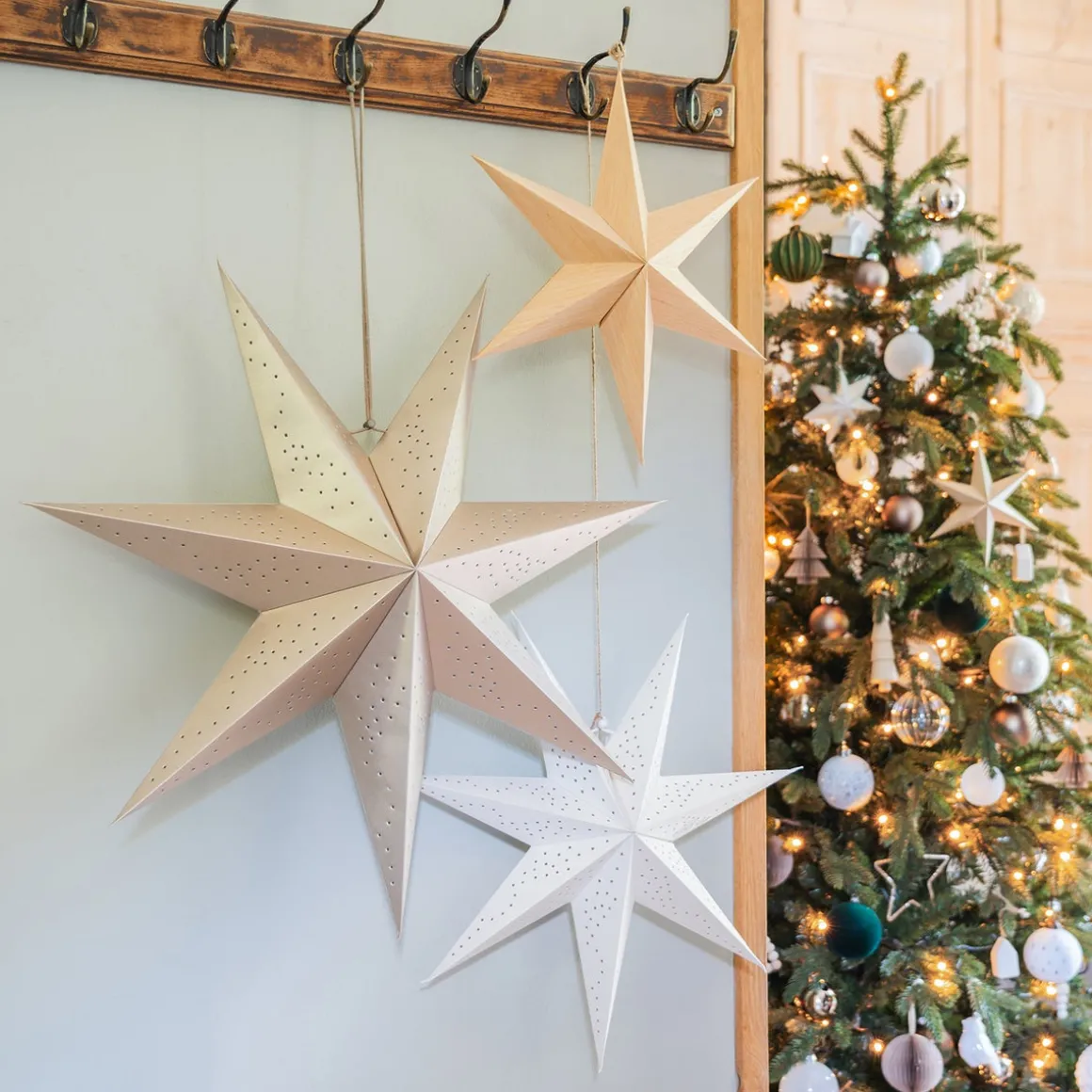 White Paper Decoration Star 45 Cm