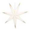 White Paper Star Lantern With Golden Glitters 45 Cm