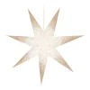 White Paper Star Lantern With Golden Glitters 60 Cm
