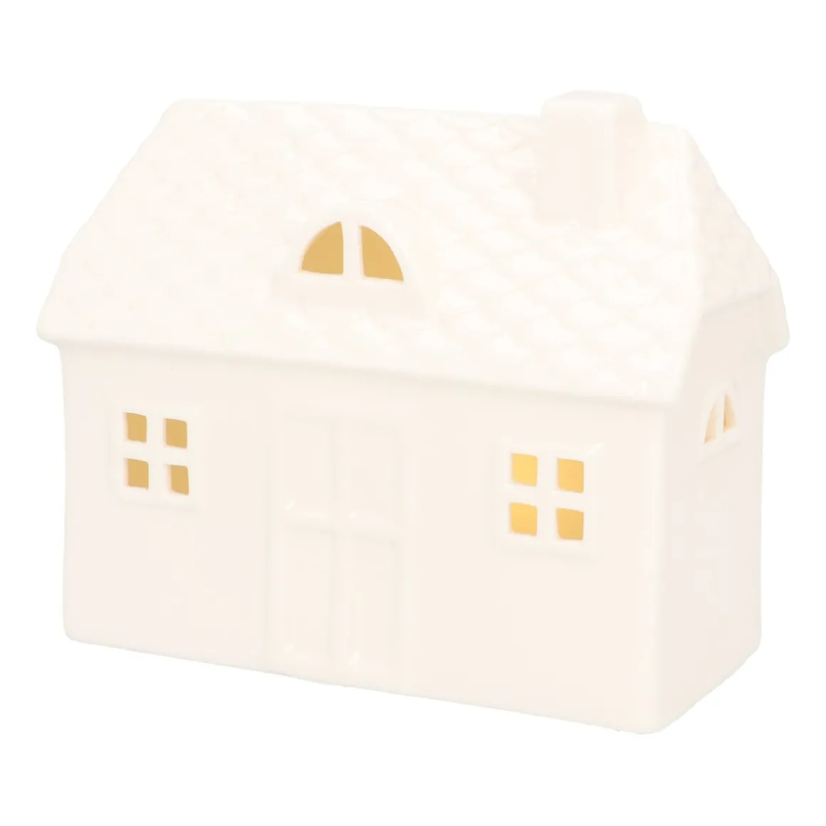 White Porcelain House With LED Light