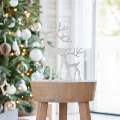 White Reindeer With Elegant Antlers
