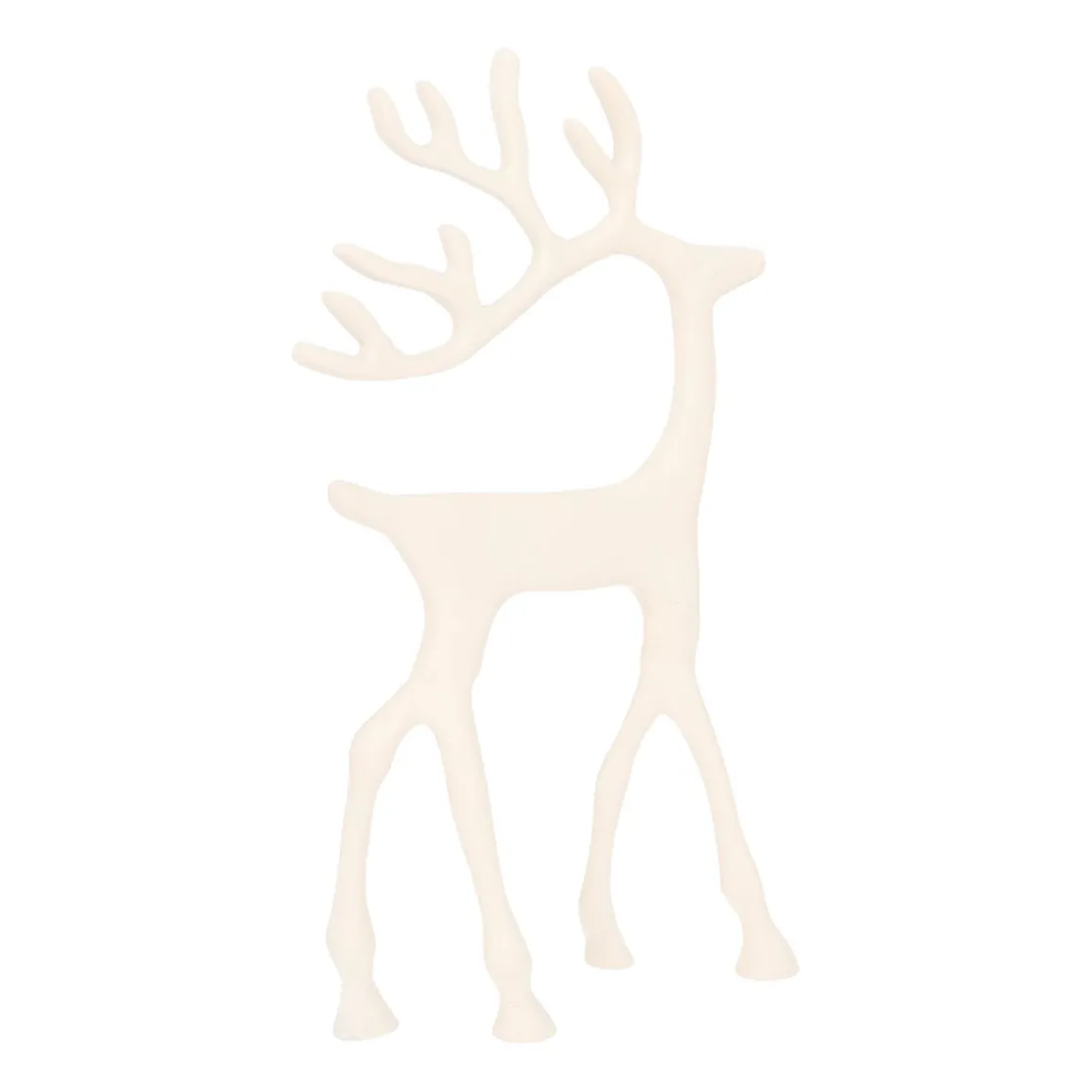White Reindeer With Elegant Antlers