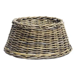 Wicker Christmas Tree Skirt 60cm Grey