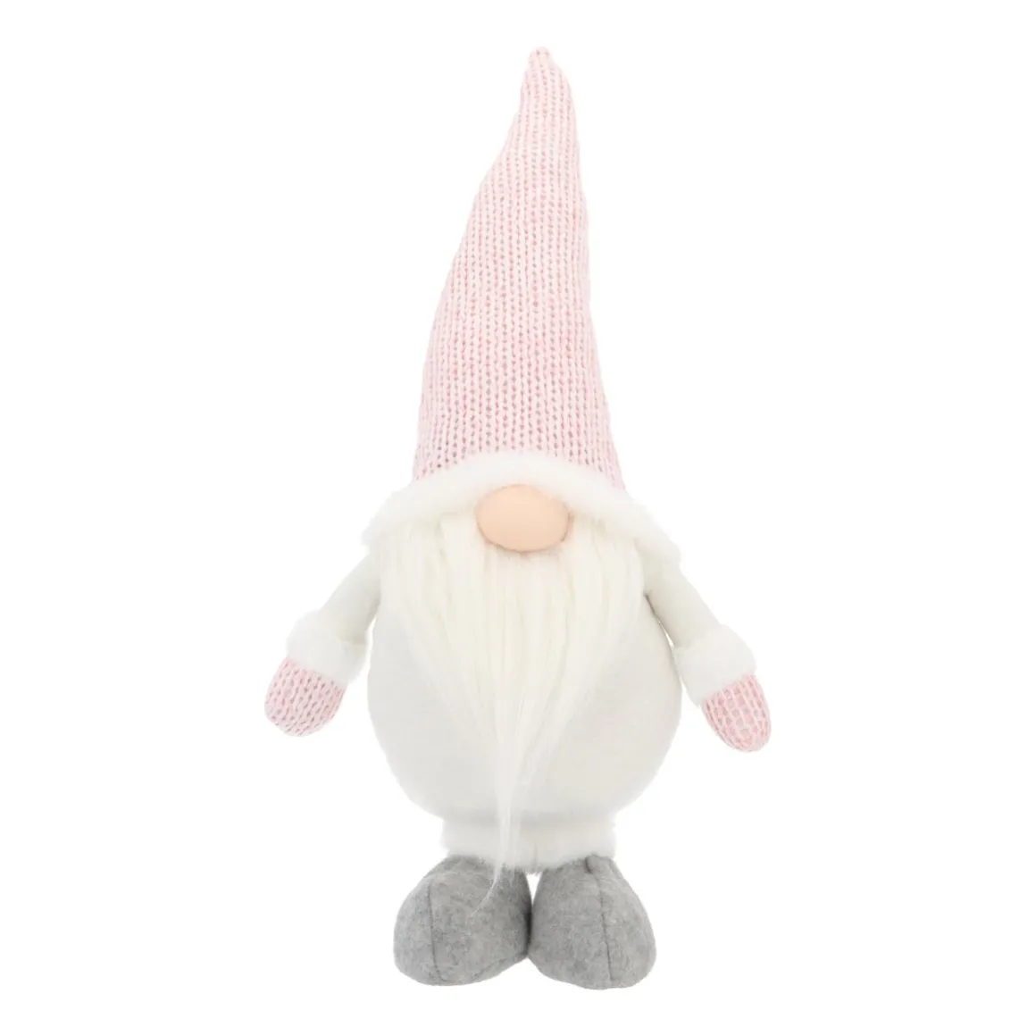 Winter Pink Gnome With Flexible Hat
