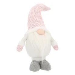 Winter Pink Gnome With Flexible Hat