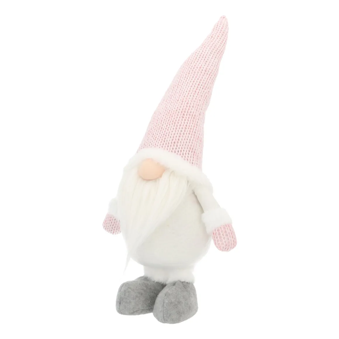 Winter Pink Gnome With Flexible Hat