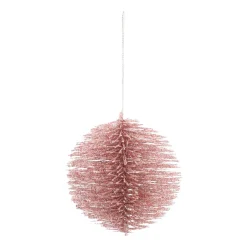 Wire Christmas Bauble 8 Cm Pink