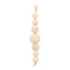 Wooden Bead Ornament | Natural | 12 Cm