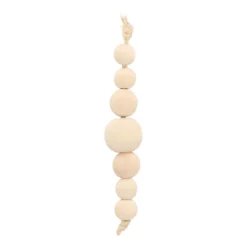 Wooden Bead Ornament | Natural | 12 Cm