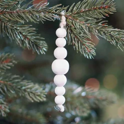 Wooden Bead Ornament | Natural | 12 Cm
