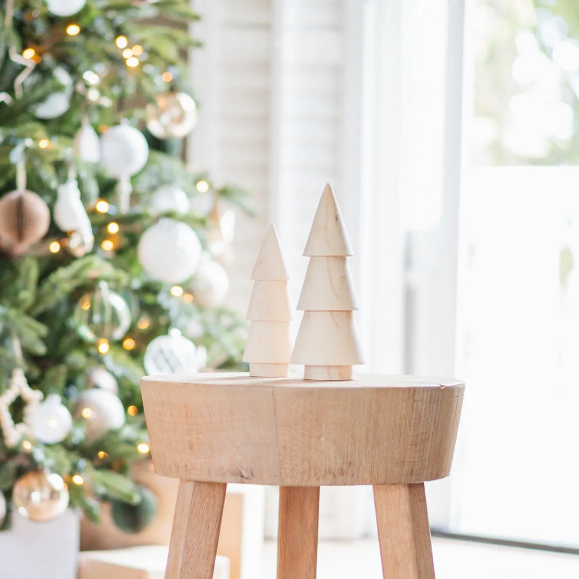 Wooden Christmas Tree For (table) Decoration