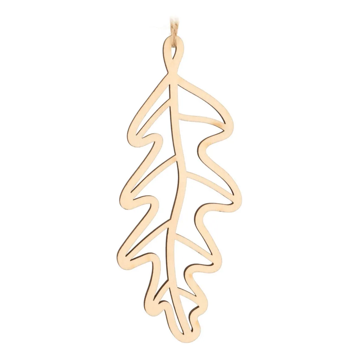 Wooden Leaf Ornament | Natural | 15 Cm
