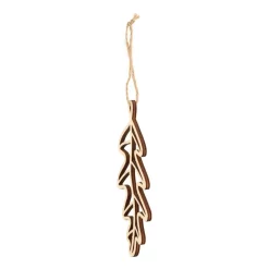 Wooden Leaf Ornament | Natural | 15 Cm