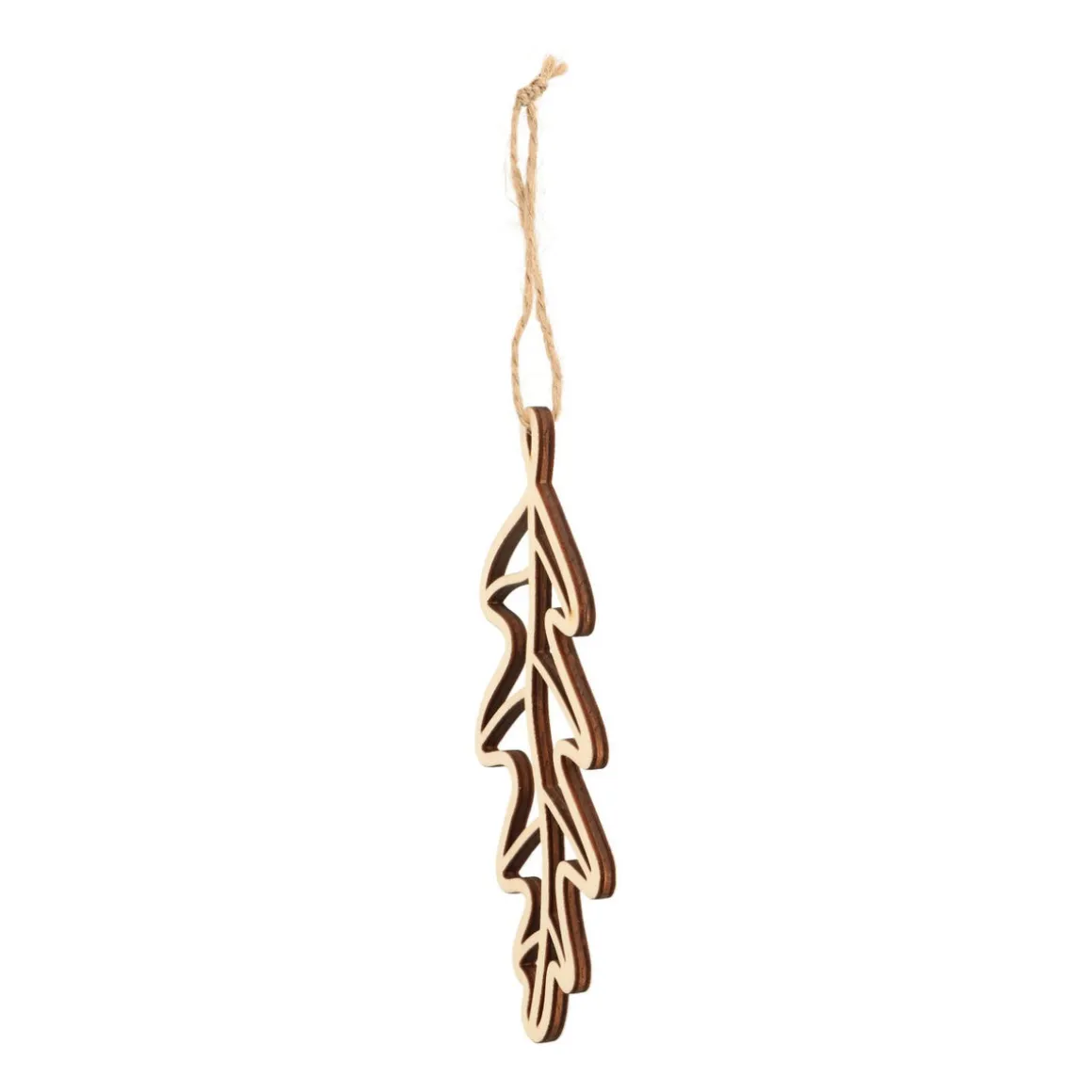 Wooden Leaf Ornament | Natural | 15 Cm