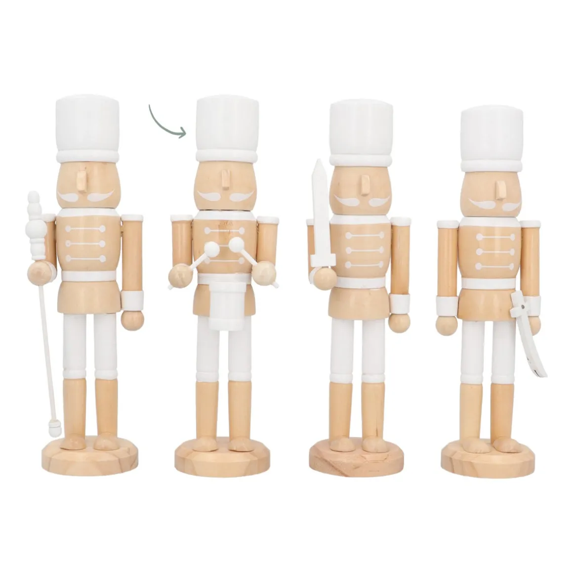 Wooden Nutcracker With Drum