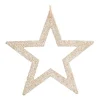 Wooden Star Ornament | Champagne | 15 Cm