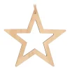Wooden Star Ornament | Natural | 15 Cm