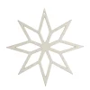 Wooden Star Ornament | Silver | 12 Cm