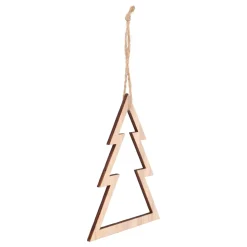 Wooden Tree Ornament | Natural | 15 Cm