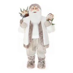 XL Standing Santa | White-grey | 80cm/31in | Cloth