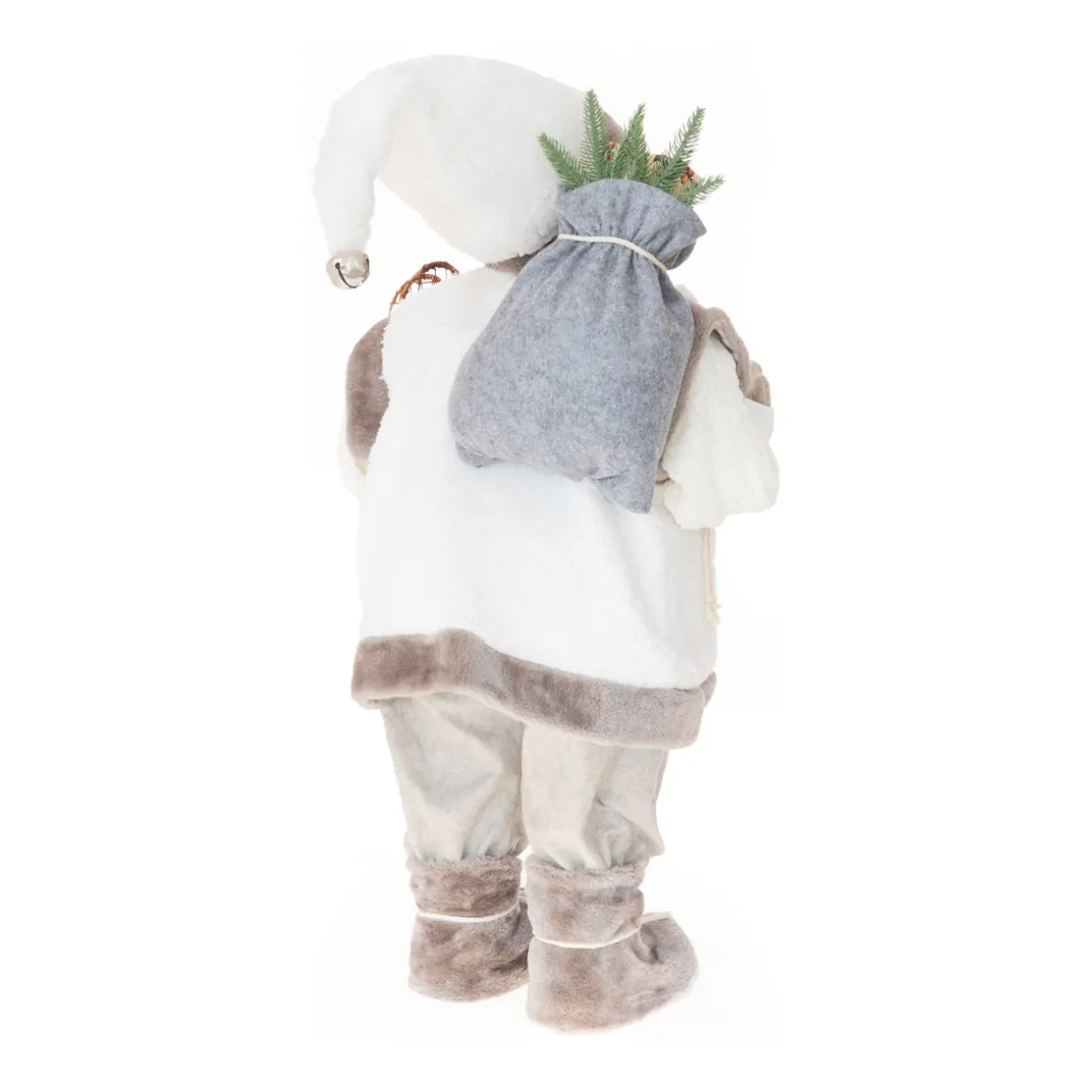 XL Standing Santa | White-grey | 80cm/31in | Cloth
